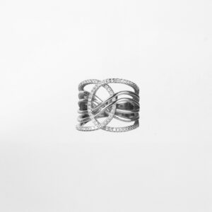 Anillo elegante con circonitas - Imagen 1