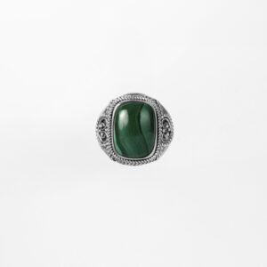 Anillo Bohemio piedra verde - Imagen 1