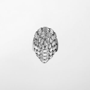 Anillo Gota con circonitas - Imagen 1
