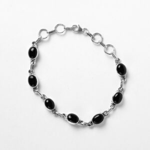 Pulsera Siete Piedras Negro - Imagen 1