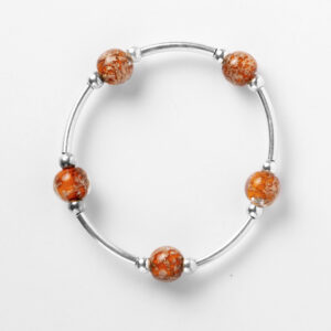 Pulsera Cristal Murano Coral claro - Imagen 1
