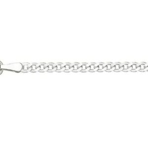 Tobillera Cadena Barbada Pisada Diamantada 2 lados - Imagen 1